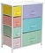 Sorbus Dresser with Drawers - Furniture Storage Tower Unit for Bedroom, Hallway, Closet, Office Organization - Steel Frame, Wood Top, Easy Pull Fabric Bins